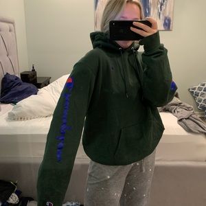 GREEN CHAMPION HOODIE